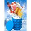 Silicone Ice Bucket Ice Maker Space Saving Ice Cube Maker Bucket Portable Ice Buckets for Any Things Frozen Food Drink and More