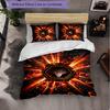 Wolverhampton Wanderers Football 3 Piece Bedding Set Soft Duvet Cover Set with Pillowcases Printed Bedroom Decor Set for Home