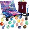 Advent Calendar 2025 Christmas 24 Days Natural Rock Crystal Christmas Countdown Calendar for Kids Boys Girls Geology Stone Gemstone Learning