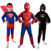 Kids' Halloween Costume Set: Spiderman, Batman, Superman Capes & Long Sleeve Outfits for Role Play & Parties