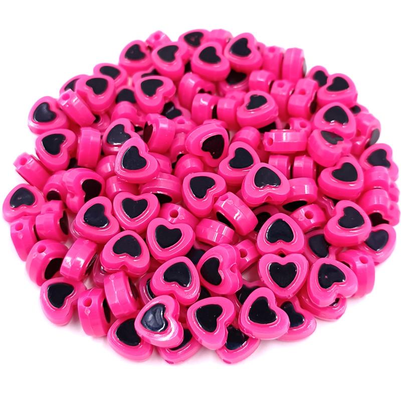 Звезда для изготовления сережек-браслетов с цветными блоками, креативные подвески, акриловые ювелирные изделия «сделай сам», аксессуары, сердце, пентаграмма, бусины, 30 шт., бусины