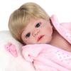 22 дюйма 55 см Reborn Baby Doll Girl Полностью силиконовая игрушка для ванны с одеждой Реалистичные милые подарки Игрушка