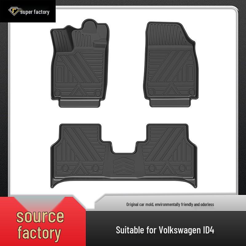 Автомобильные коврики Volkswagen ID3, ID4X, ID6 из ТПЭ, экологически чистые, без запаха, нескользящие, износостойкие