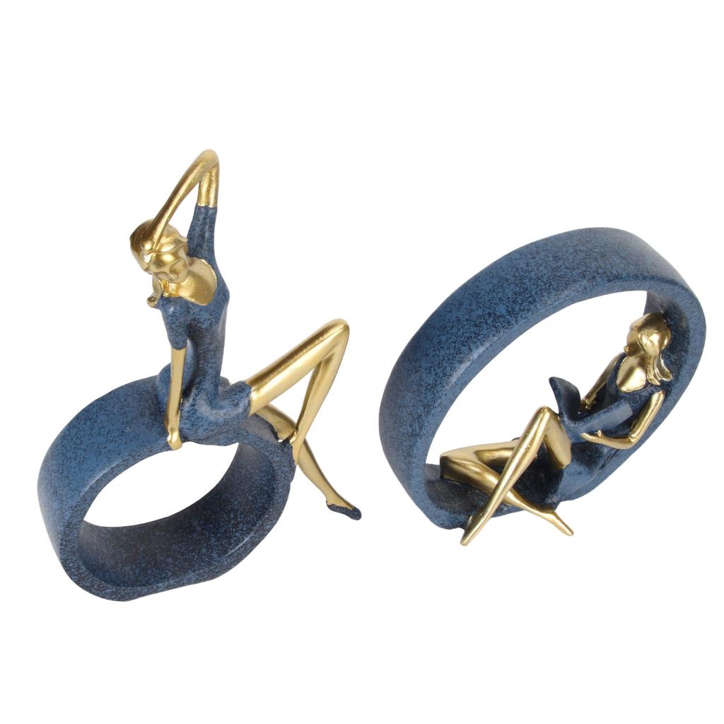 Смола OK Girl Статуэтка Девушка Читающая Фигурка Йога Девушка Украшение для Книжной Полки Спальня Подарочное Украшение