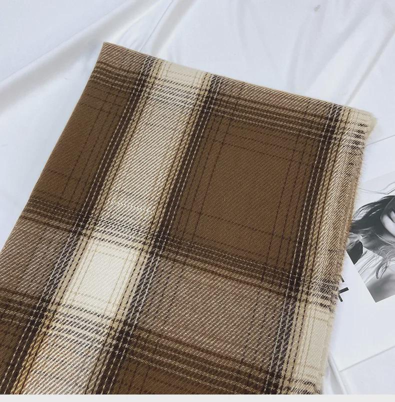 Women's Autumn/Winter 2022 Plaid Scarf - Korean Style Thickened Imitation Cashmere Shawl for Students