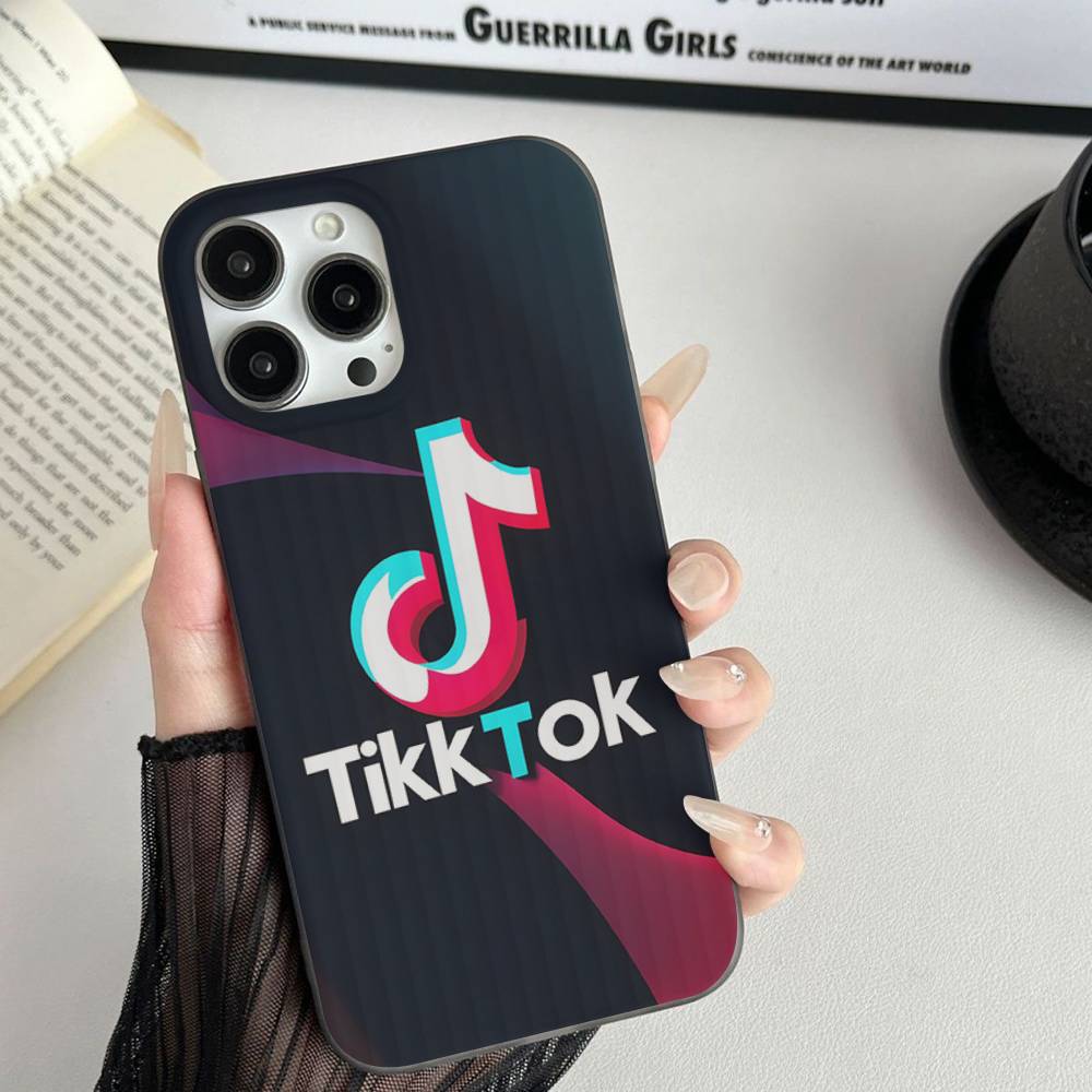T-TikTok-K Для IPhone 17 16 15 14 Plus 13 12 11 Pro Max С противоударным защитным чехлом для телефона