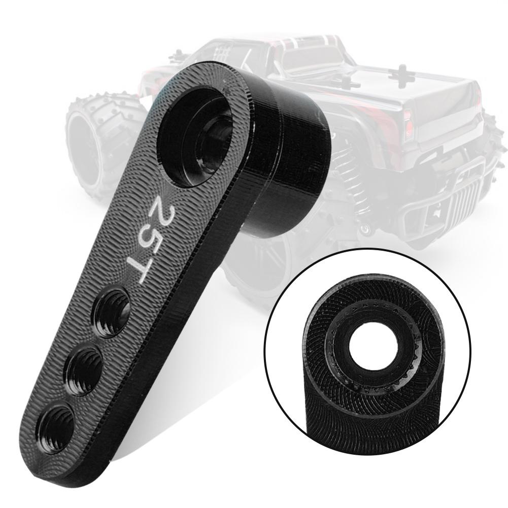 Aluminum Alloy RC Steering Servo Half Arm Horn 28.5mm 25T for 1/10 Truck (Blue)