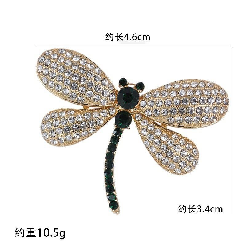 Dragonfly Brooch, Elegant Temperament, Female Ins Full Of Diamonds, Corsage, High-End Rhinestone, Anti-Light Accessories, Rhinestone Pins.