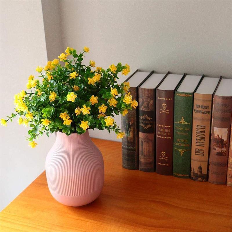 Искусственные цветы эвкалипта, уличные искусственные растения самшита, кустарники, цветы для украшения, не выцветающие искусственные пластиковые растения