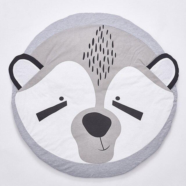 INS детские игровые коврики детский ползающий напольный коврик постельные принадлежности одеяло с кроликом хлопковый ковер декор комнаты