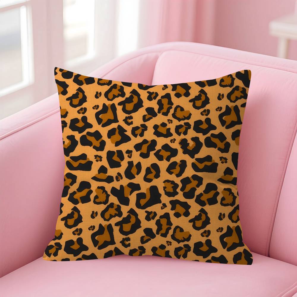 Fashion Leopard  Personalized Pillow Dust Cover Bedroom Kids Party Decoration Pillowcase Birthday Children Gift