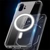 Магнитный чехол Magsafe For Nothing Phone 1 с беспроводной зарядкой Чехол Magsafing For Nothing Phone One 5G Прозрачный прозрачный чехол For Nothing Phone 1