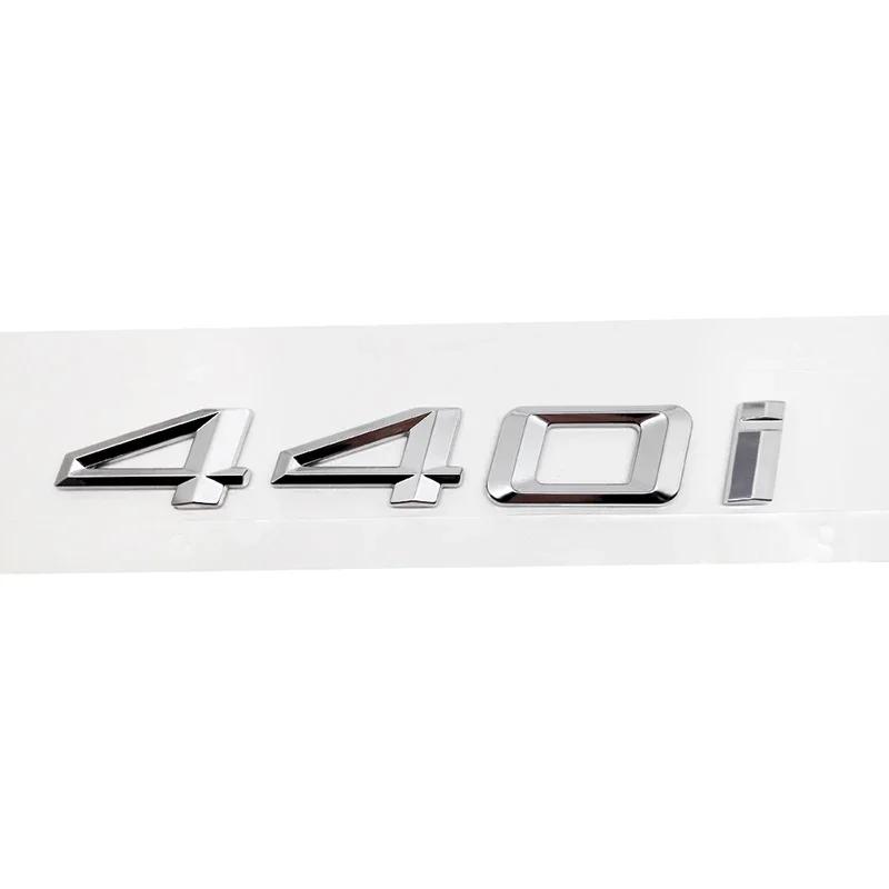 cxjva7 ABS Car Rear Trunk Letters Logo Badge Emblem Sticker For 4 Series 420i 425i 428i 430i 435i 440i 450i F30 F32 F33 F36 G26 G22