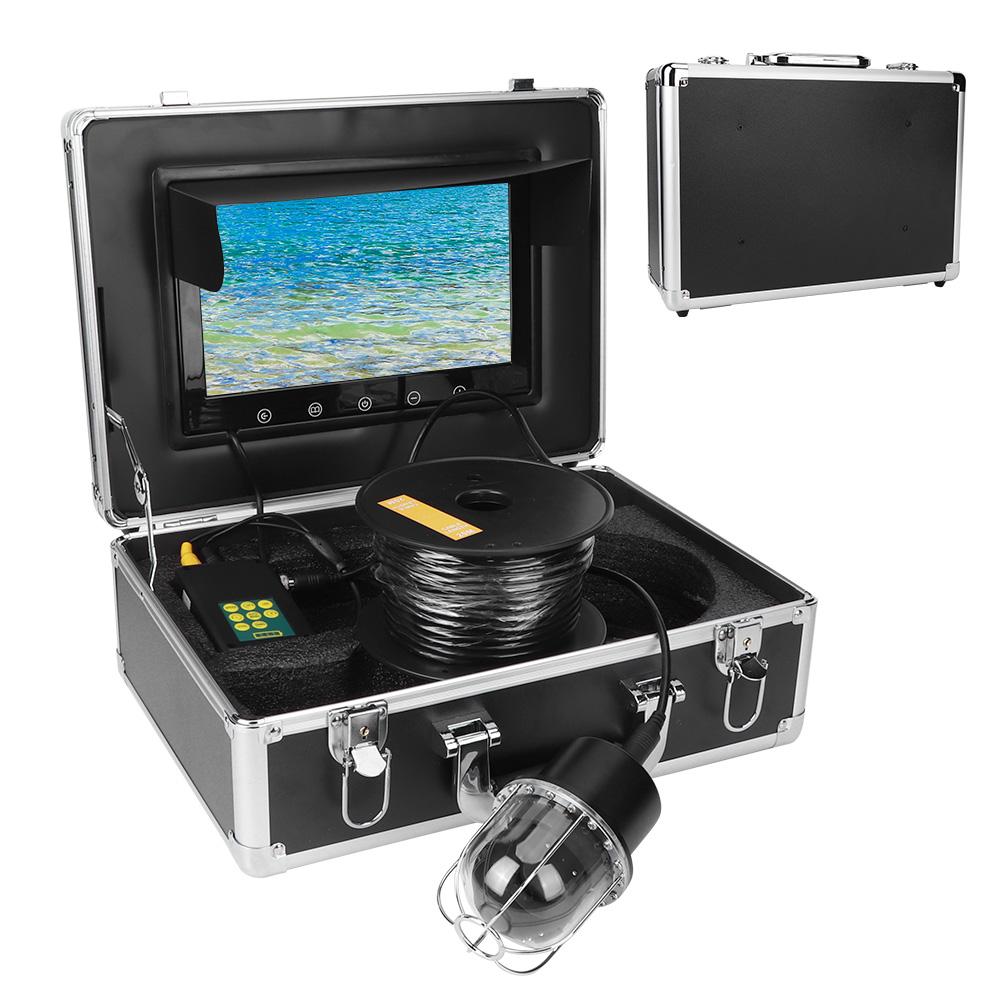 10.1in TFT LCD Underwater Fishing Camera 20LEDs Waterproof Fish Finder Panoramic Monitor 20m Cable