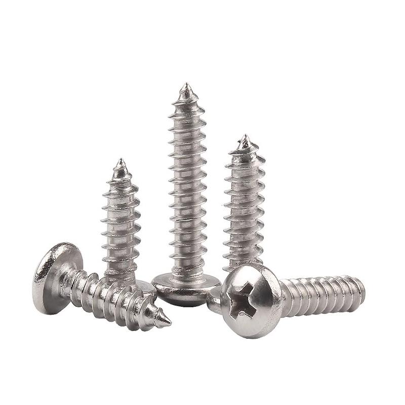 100 шт. ~ 10 шт. M1.4 M2 M2.2 M3 M4 M5 M6 из нержавеющей стали с крестообразным шлицем и круглой головкой, саморез по дереву