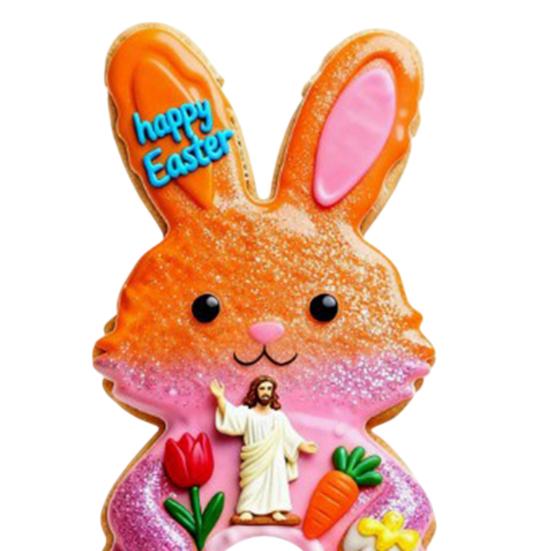 Набор для игры в пасхальный гольф Мини-трасса с кроликом, клюшка в виде леденца и мячи Забавная игра для вечеринки в помещении и на улице для детей, взрослых, семейное собрание, декор комнаты