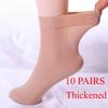 10 пар женских однотонных носков, мягкие, дышащие, удобные, утолщенные носки для пола