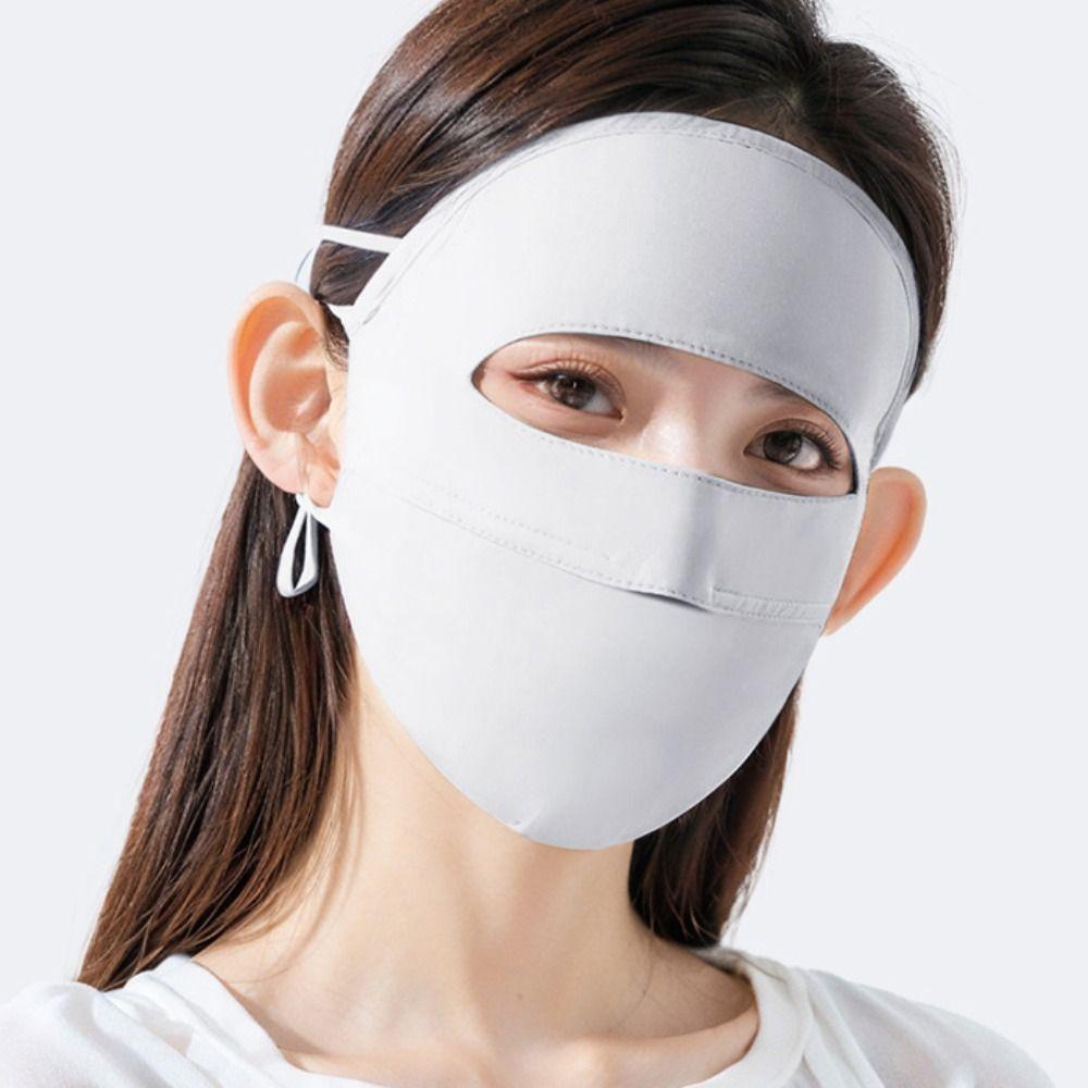Summer Sunscreen Mask Sunscreen Face Scarf Face Gini Mask Elastic Face Cover  Riding