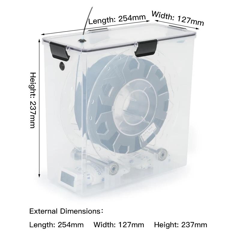3D Printer Parts Filament Dryer Box Airtight Moisture-Proof Real-Time Monitoring Tool Storage Box Holder