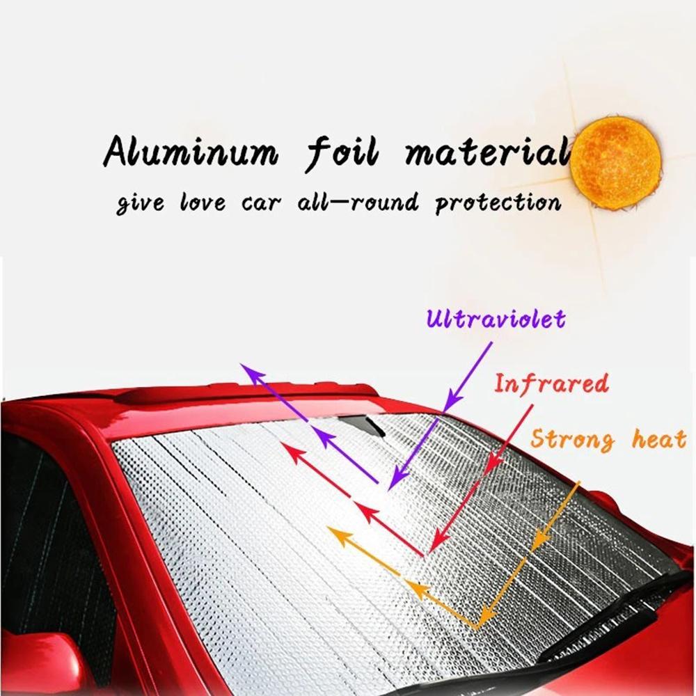 Film Windscreen Visor Front Windshield Sunshade UV Protection Curtain Car Sun Shade Cover