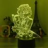 Bungo Stray Dogs Dazai Book 3D Led Аниме Лампа Ночники Иллюзия Изменение Цвета Настольная Лампа Для Украшения Спальни