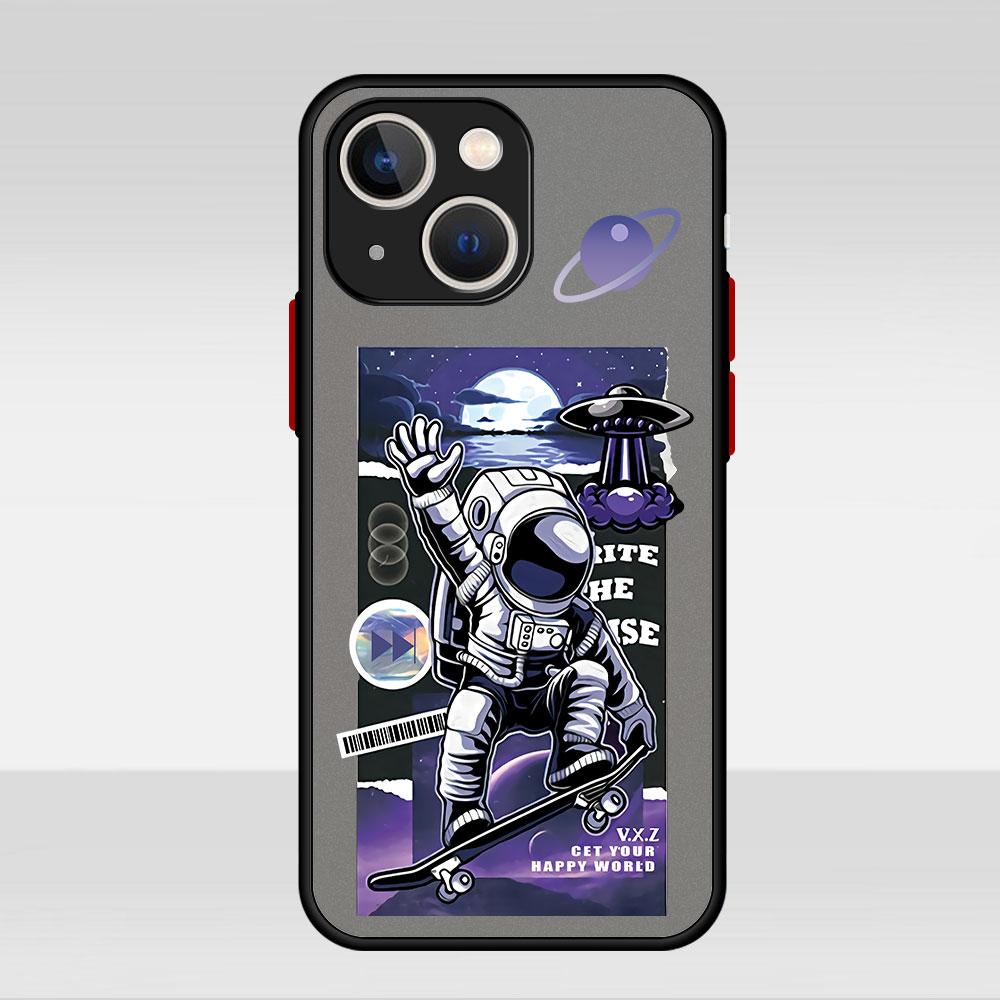 Матовый чехол с милым астронавтом и планетой для Apple iPhone 14 11 13 7 12 Pro 7 XR XS Max 8 6s SE 2022, мягкий чехол для телефона