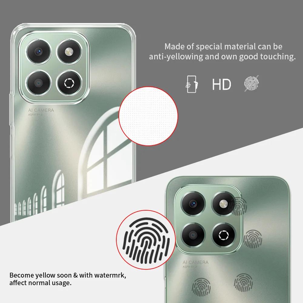 Для Honor X6b JDY-LX1 Чехол Прозрачный Мягкий Силиконовый Чехол для Телефона Для Honor X6A X6S WDY-LX1 /Honor X6 4G Ударопрочный Чехол ТПУ Новый Чехол