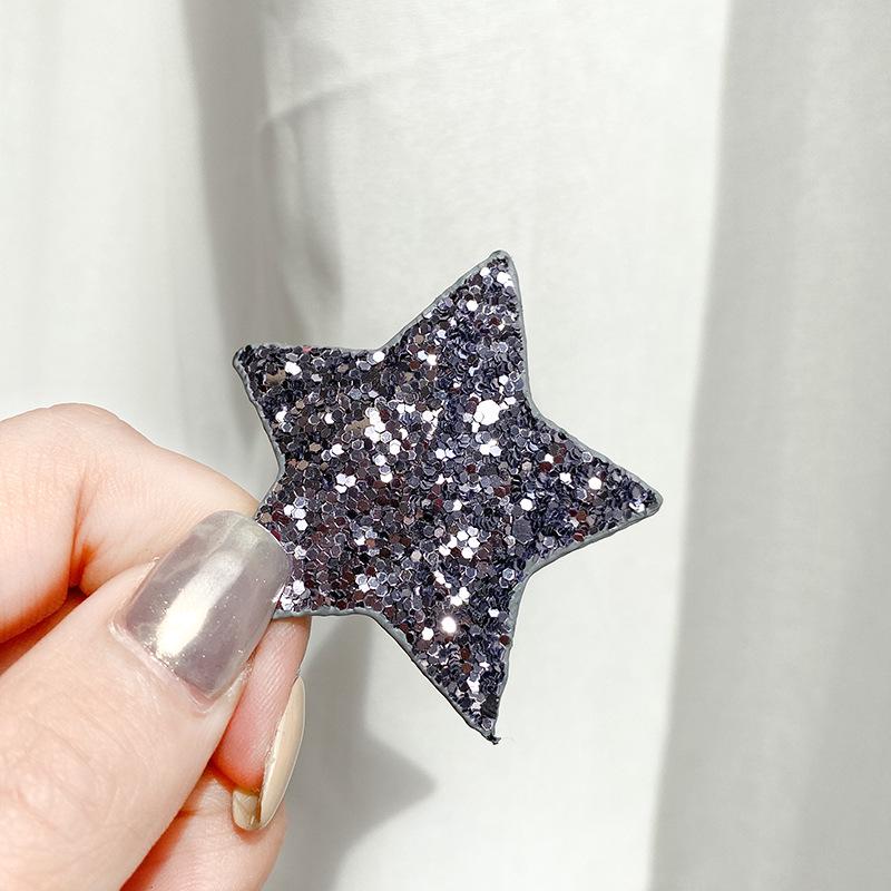 Су Ся Корейские Заколки для Волос с Блестками в Виде Звезд и Сердец для Женщин и Детей