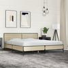 Bed Frame in Sonoma Oak Finish 180 x 200 cm Made of Engineered Wood and Metal