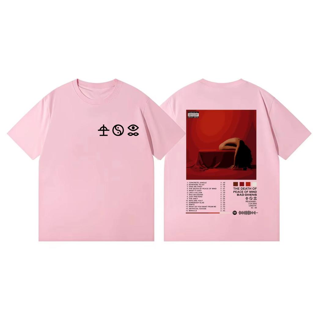 Limited Bad OUnisexs Band Album Merch Tshirt Unisex and Women Summer Gothic Clothing Fashion Round Neck Short Sleeved Top Streetwear