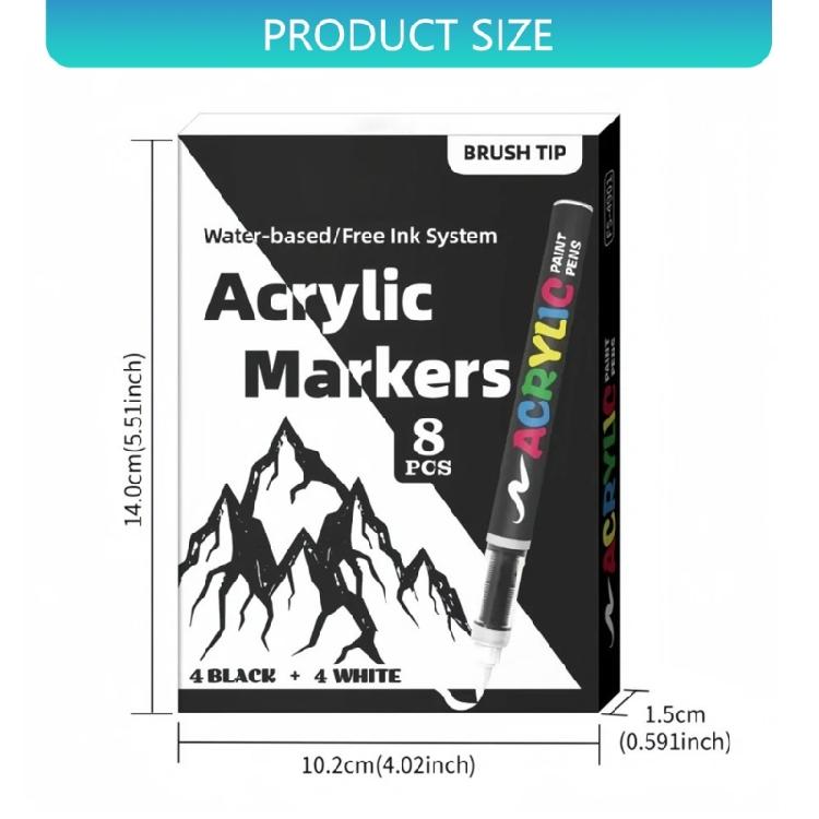 Watercolor Brush Pens Soft Tip Flexible Markers Art Pens Watercolor Pen For Artistic Expression & Handcraft Projects