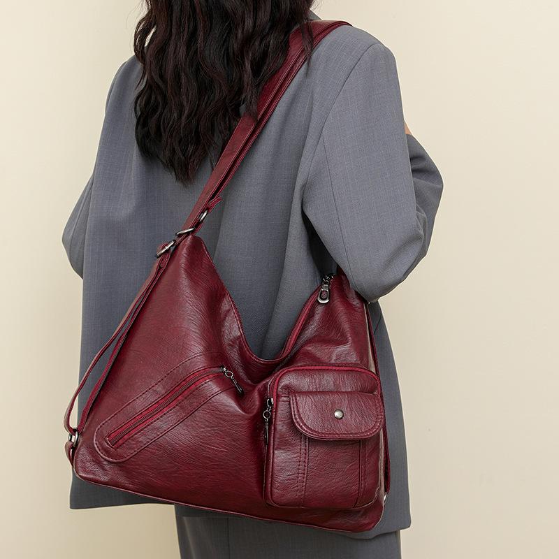 Женский модный вместительный рюкзак-сумка через плечо 2025