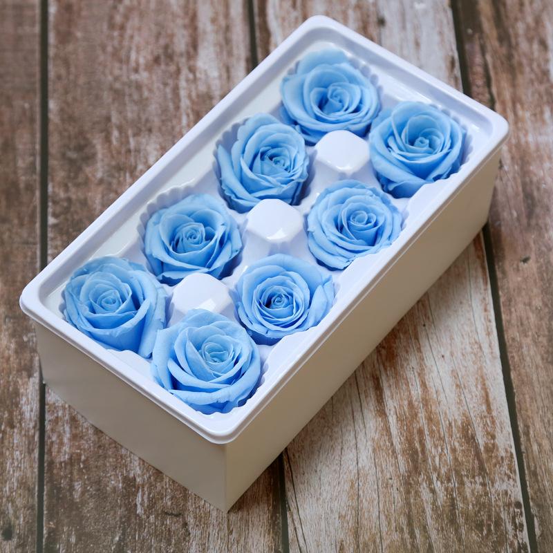 Eternal Life Flower Material Gift Box Immortal Rose Flower Dried Rose Artificial Preserved Flowers Head Roses