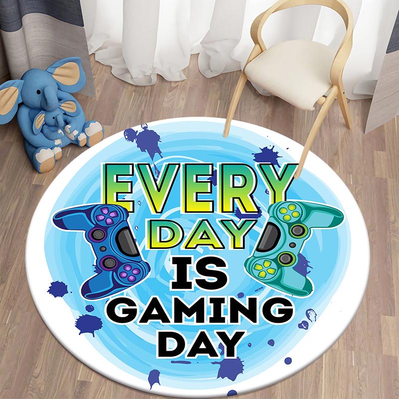 Детский ковер для мальчиков и девочек, коврик для ванной, гостиной, домашнего декора, ковер, игровой круглый ковер, игровой контроллер, детский игровой ковер
