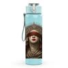 1PC Thorn Crown Woman Portrait 750ml Color Plastic Sports Water Bottle Leakproof Flip Straw Lid Suitable for Sports Office Home Use