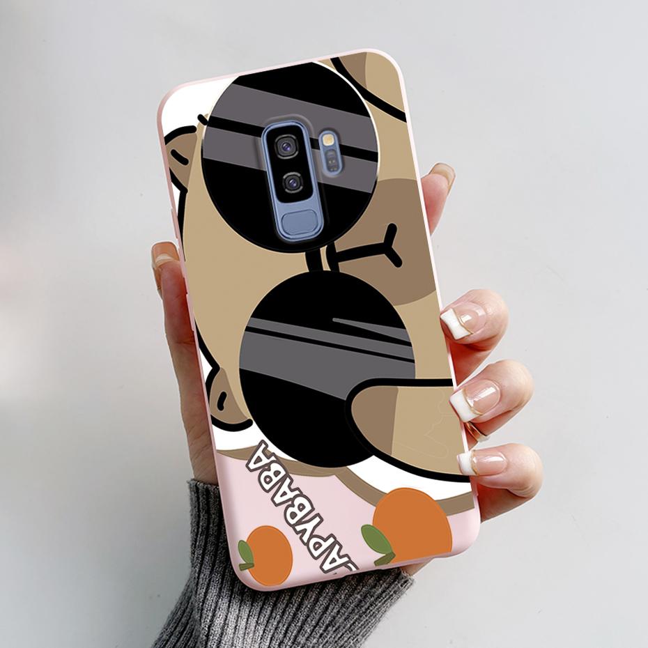 Силиконовая задняя крышка для Coque Samsung Galaxy S9 Plus Милый кролик панда Защитный мягкий чехол для телефона SamsungS9 S9Plus Funda Capas