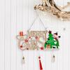 Stunning Wood Christmas Tree Hanging Ornament Merry Christmas With Elegant Design