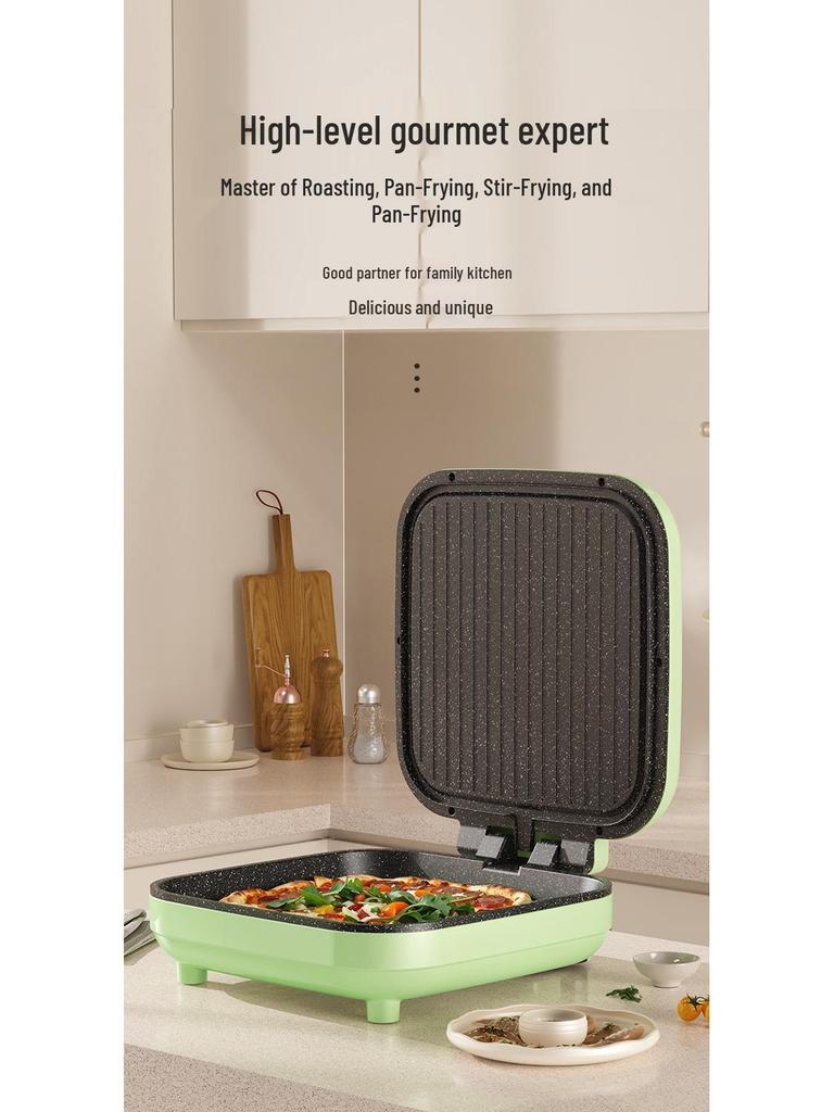 Multi-functional Double-Sided Electric Griddle: Non-stick, Fast Roast, Large Capacity Grill & Pancake/Waffle Maker