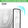 Clear PVC Chair Cover 2 Pcs Salon Waterproof Seat Protectors Hairdressing Back Covers for Most Standard Chairs Spa Color Treatment