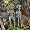 Outdoor Space Alien Ornaments Garden Resin Statue Figurine Home Decoration Gift Garden Yard Decoration Outdoor Miniatures