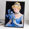 Алмазная мозаика Красочная алмазная живопись Принцесса и цветы Полная круглая вышивка Мультяшные креативные хобби Настенный декор