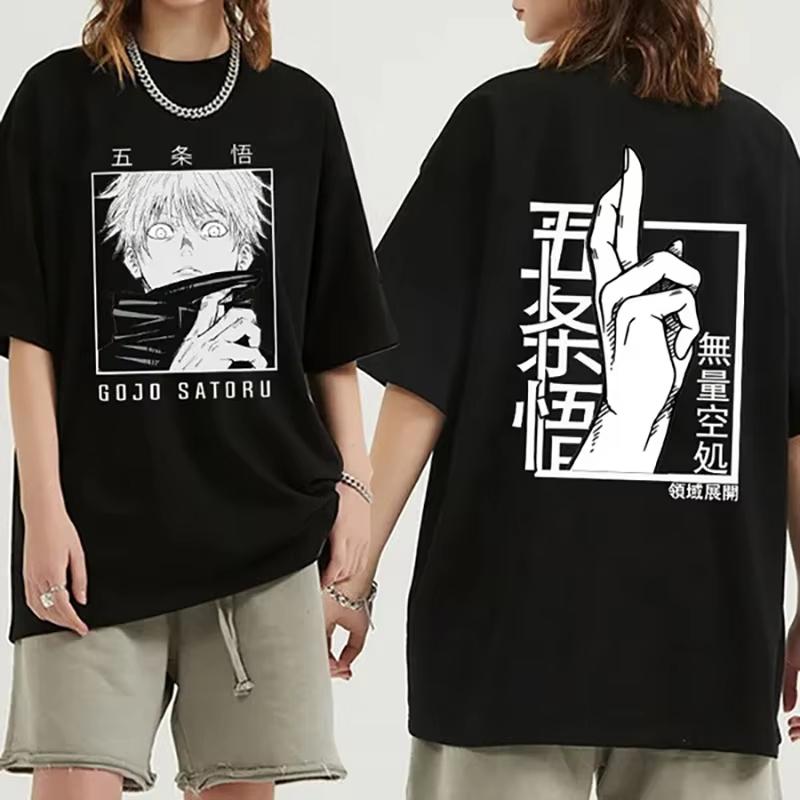 New Hot Anime Punk Jujutsu Kaisen Gojo Satoru Printed Loose T-shirt Women Men Casual Cool Summer Streetwear Short Sleeve Tops