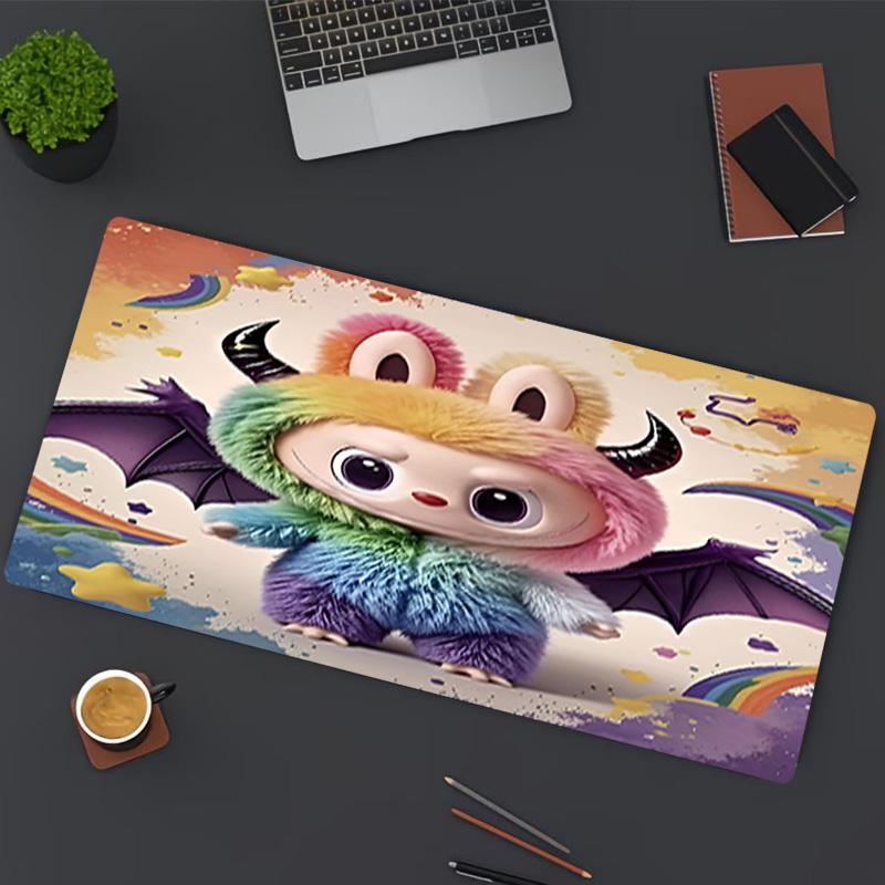 Labubu Print Mouse Pad, for Keyboard Pad Laptop PC Mat for Office Home Use, Desk Decor, Perfect Birthday Gift for Gamers