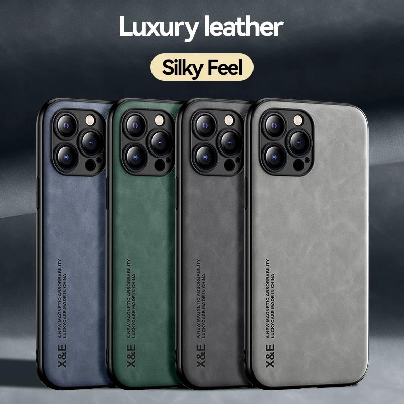 Magnetic Case For Samsung Galaxy A35 A55 A25 A05S A54 A53 A24 A34 A05 A15 A14 A13 A23 A33 A73 A52 A22 5G Leather Skin Cover Case