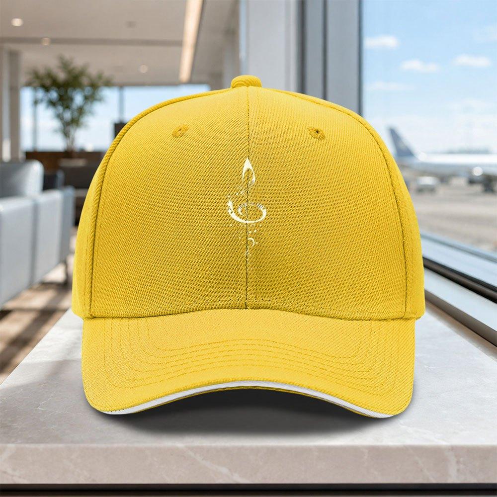 Adjustable Treble Clef Musical Note Baseball Cap for Unisex Women Lightweight Printed Hat for Outdoor Weddings Parties