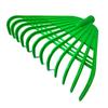 12/21 Tines Leaf Rake Tempered Plastic Rake Head Collecting Leaves Debris Garden Tool Lightweight Yard Grass Clean Tool for Gardening Camping