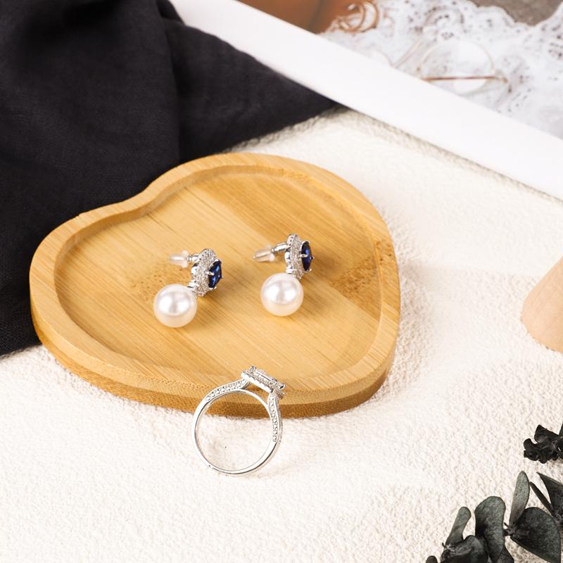 Экологичный бамбуковый деревянный поднос в форме сердца, сервировочная тарелка для еды, чая, кофе, фруктов, хлеба, блюд, закусок для дома