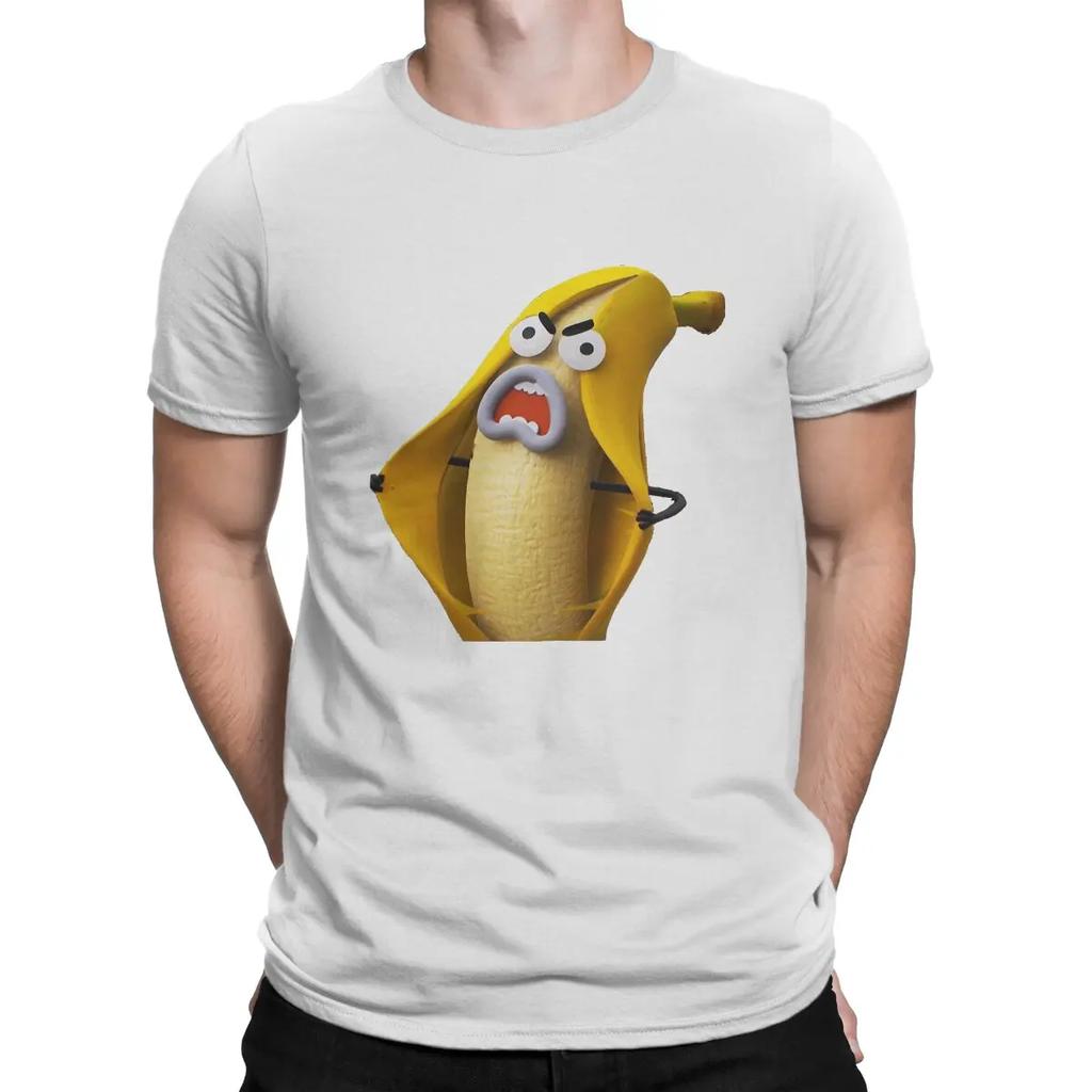 Сумасшедшие футболки Banana Joe для мужчин С круглым вырезом 100% хлопок Футболка T-Удивительный мир Гамбола Футболки с коротким рукавом Идея для подарка