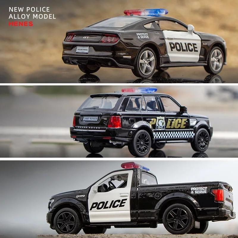 Police Car Series Volkswagen Mercedes Benz Dodge Lamborghini McLaren Ford Chevrolet Corvette Diecasts & Toy Vehicles RMZ City 1:36 Alloy Model