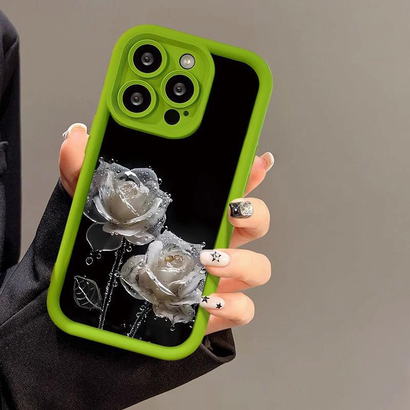 Чехол для мобильного телефона Rain and Dew Rose для iPhone17ProMax 17 Apple 16 матовый 14/15 Премиум 12 фабрика